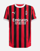 Camisa Milan Home 24/25 - Preta e vermelha