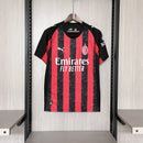 Camisa AC Milan Home 25/26 - Preto e Vermelho