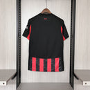 Camisa AC Milan Home 25/26 - Preto e Vermelho