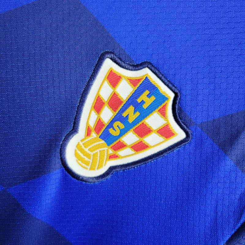 Conjunto Infantil Croácia Away 24/25 - Azul