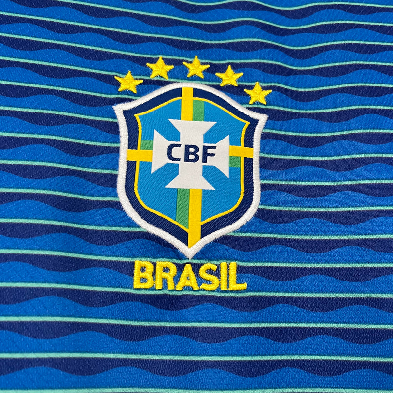 Camisa Brasil Feminina Away 24/25 - Azul