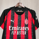 Camisa AC Milan Home 25/26 - Preto e Vermelho
