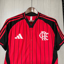 Camisa Flamengo de botão 25/26 - Vermelho e Preto