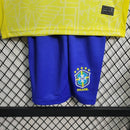 Conjunto Infantil Brasil Home 24/25 - Amarela