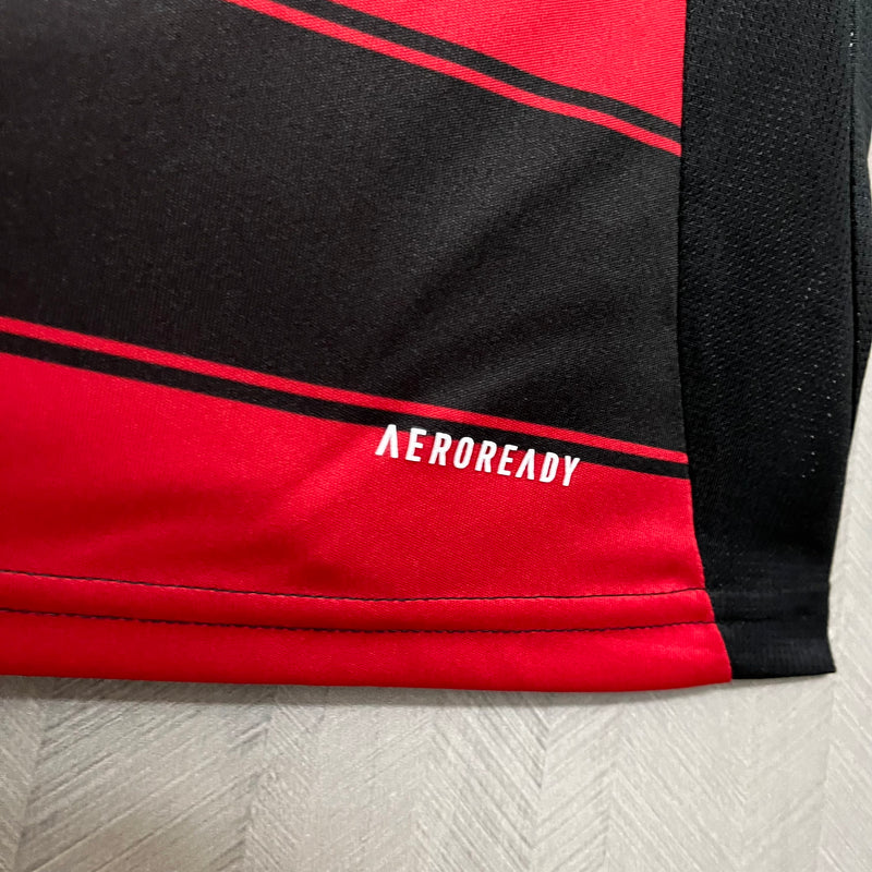 Camisa CRF Feminina Home 25/26 - Preta e Vermelha