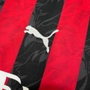 Camisa AC Milan Home 25/26 - Preto e Vermelho