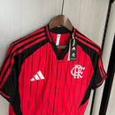Camisa Flamengo de botão 25/26 - Vermelho e Preto