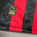 Camisa AC Milan Home 25/26 - Preto e Vermelho