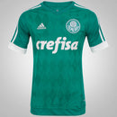 Camisa Palmeiras Home 15/16 Retrô - Verde e Branca