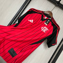 Camisa Flamengo de botão 25/26 - Vermelho e Preto