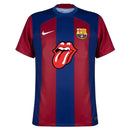 Camisa Barcelona Edição Especial Rolling Stones 23/24 - Azul e Vermelha