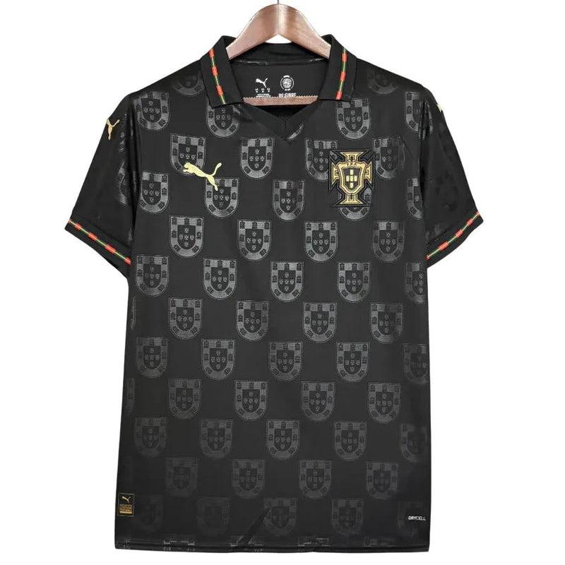 Camisa Portugal 2025 Pantera Negra - Preta