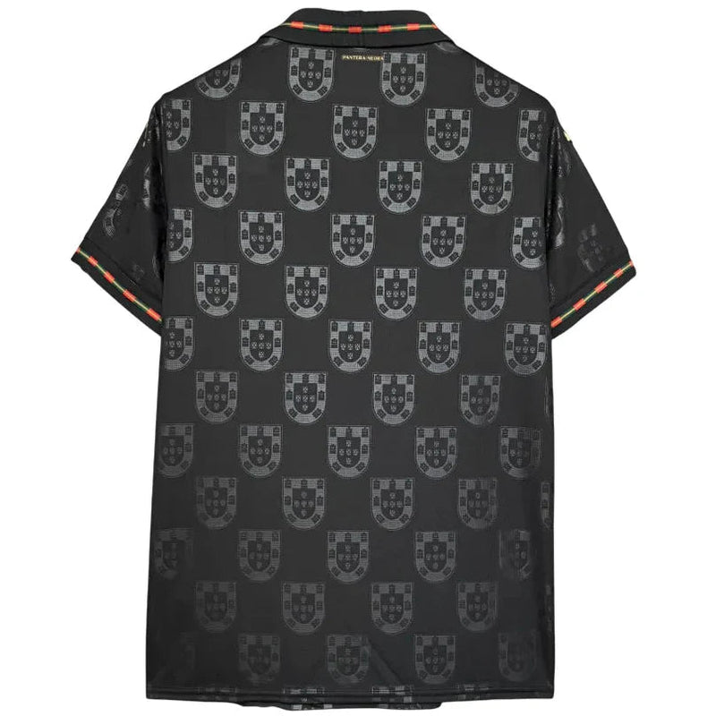 Camisa Portugal 2025 Pantera Negra - Preta