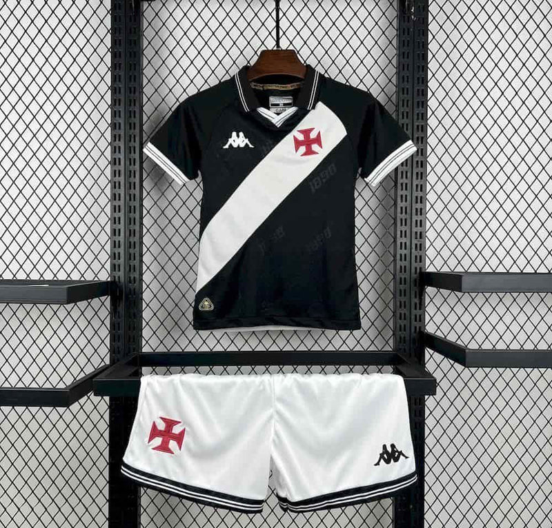 Conjunto Infantil Vasco da Gama Home 25/26 - Branco