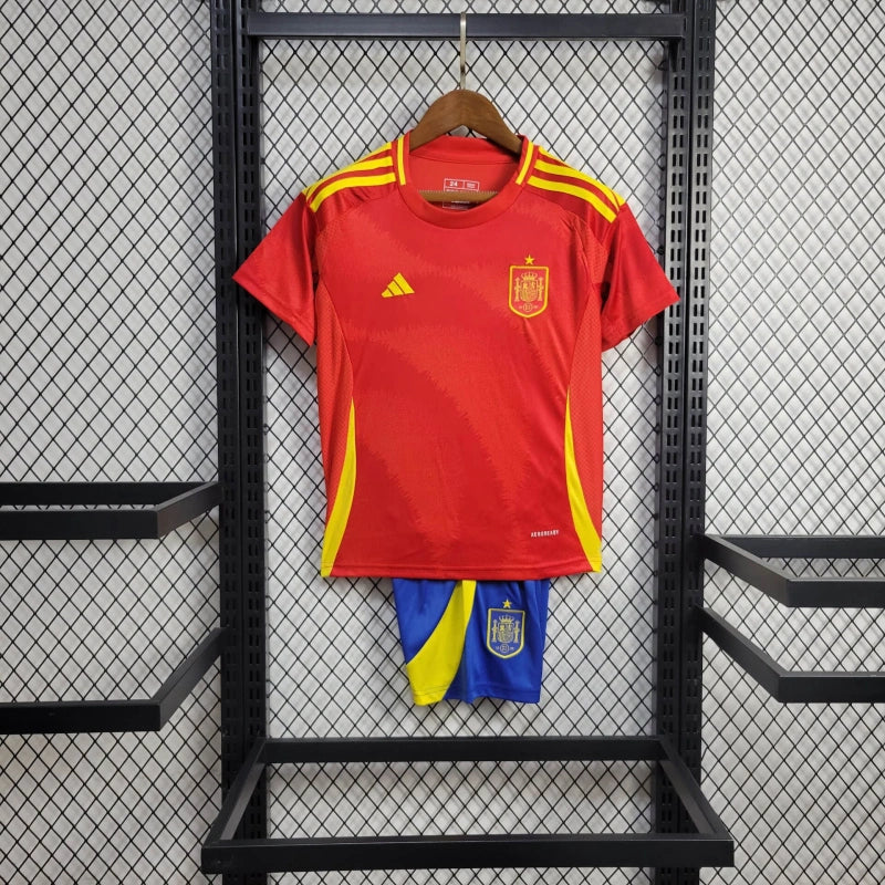 Conjunto Infantil Espanha Home 24/25 - Vermelho