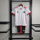Conjunto Infantil Flamengo Away 25/26 - Branco