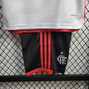 Conjunto Infantil Flamengo Away 25/26 - Branco