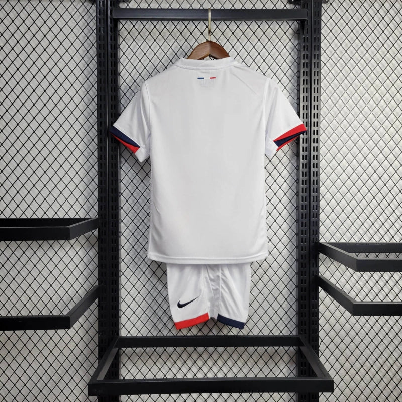 Conjunto Infantil PSG Away 24/25 - Branco
