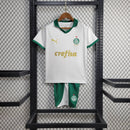 Conjunto Infantil Palmeiras Away 24/25 - Branco