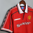 Camisa Manchester United Home 98/99 Retrô - Vermelha