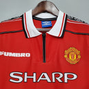 Camisa Manchester United Home 98/99 Retrô - Vermelha