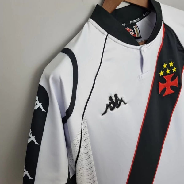 Camisa Vasco Away 98/99 Retrô - Branca e Preta