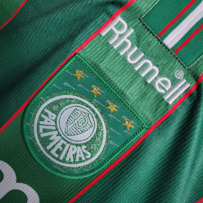 Camisa Palmeiras Home 1999 Retrô - Verde e Branca